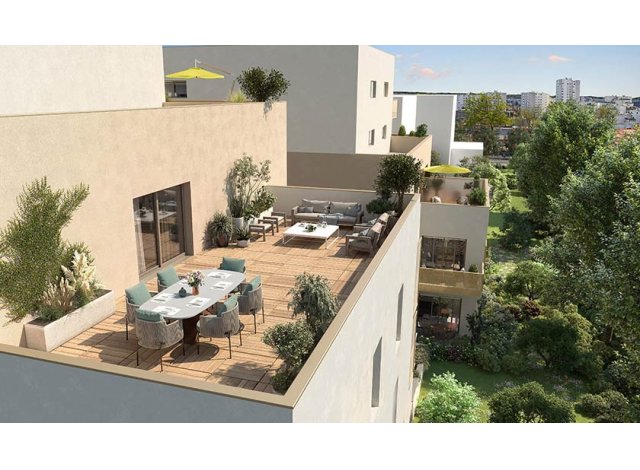 Programme immobilier neuf Les Jardins d'Elsa � Vaulx-en-Velin