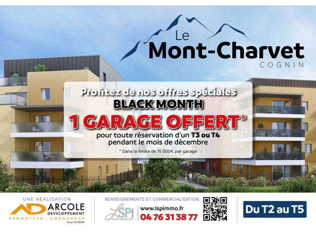 Investissement locatif  Chambry : programme immobilier neuf pour investir Le Mont Charvet  Cognin