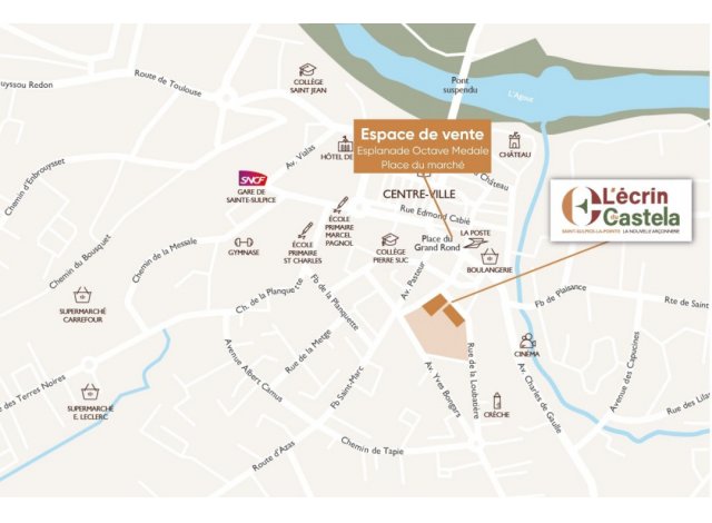 Programme neuf L'Écrin du Castela - la Nouvelle Arçonnerie à Saint-Sulpice-la-Pointe