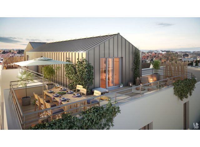 Investissement locatif  Roubaix : programme immobilier neuf pour investir Elegance  Marcq-en-Baroeul