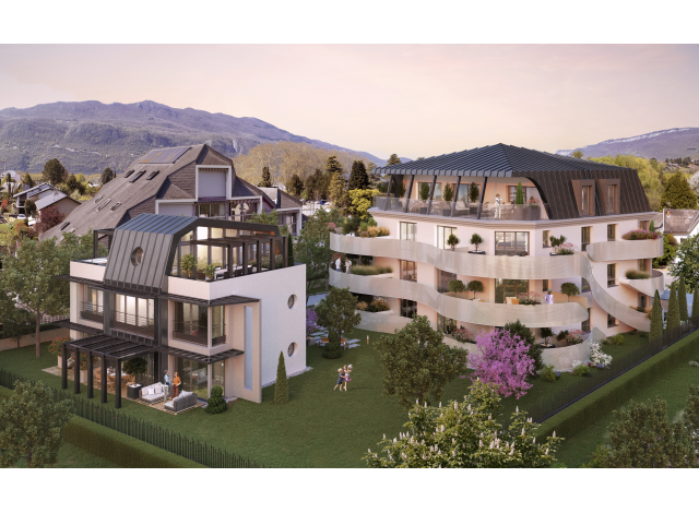 Programme immobilier avec maison ou villa neuve Les Volutes du Lac  Aix-les-Bains
