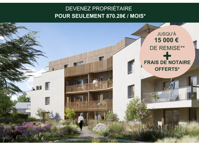 Investissement locatif à Nantes : programme immobilier neuf pour investir Borea à La-Chapelle-sur-Erdre