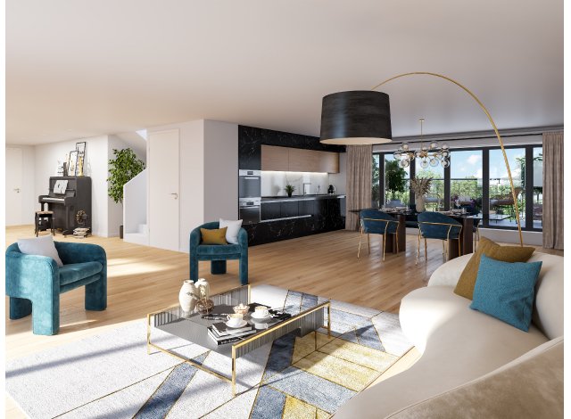 Investissement locatif en Ile-de-France : programme immobilier neuf pour investir Villa Nymphea  Argenteuil