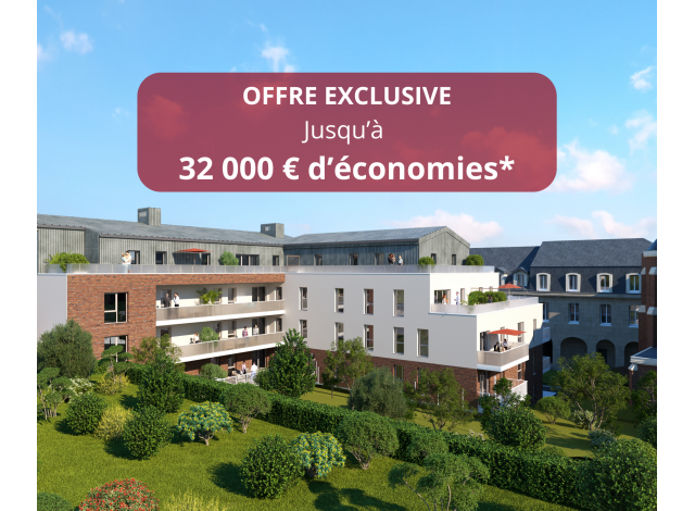 Investissement locatif  Bois-Guillaume : programme immobilier neuf pour investir Le Parc des Mathurins  Rouen