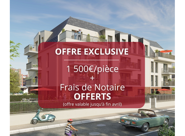 Investissement locatif  Honfleur : programme immobilier neuf pour investir Villa Eole  Cabourg