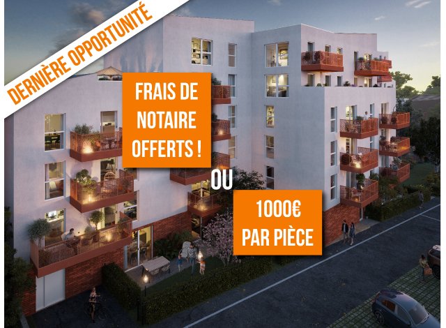 Investissement locatif  Roubaix : programme immobilier neuf pour investir Lana  Tourcoing