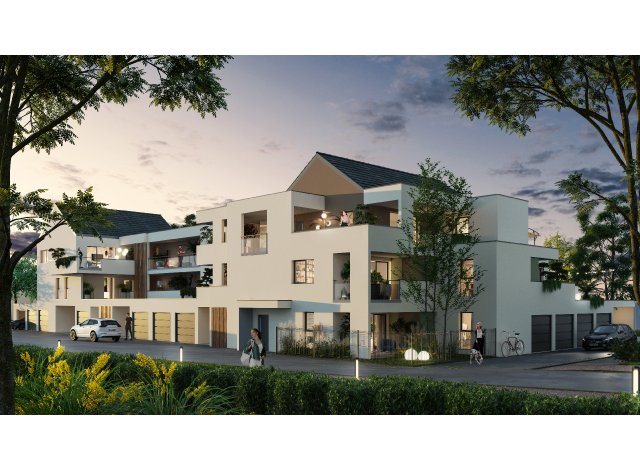 Investissement locatif en Alsace : programme immobilier neuf pour investir Issenheim Tilia et la Rencontre  Issenheim