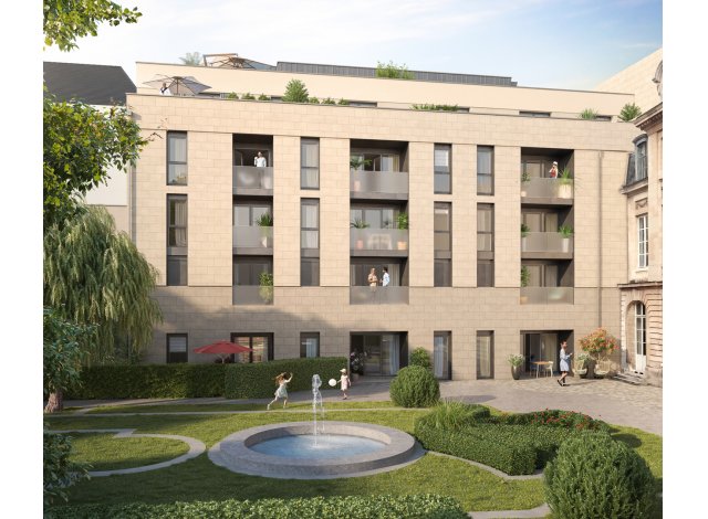 Investissement locatif dans la Marne 51 : programme immobilier neuf pour investir Jardin Ponsardin  Reims