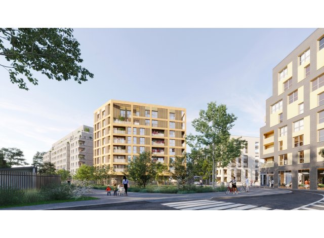 Investissement locatif  Paris 20me : programme immobilier neuf pour investir Quartier Nature  Montreuil