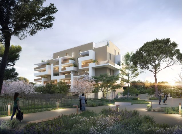 Investissement locatif dans l'Hrault 34 : programme immobilier neuf pour investir Le Clos Lauzier  Montpellier