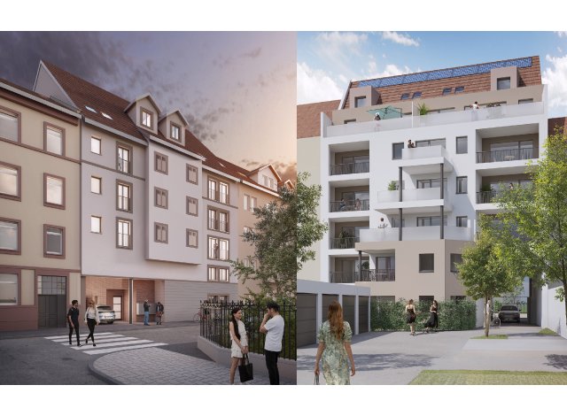 Investissement locatif  Bischheim : programme immobilier neuf pour investir La Cour du Roy  Strasbourg