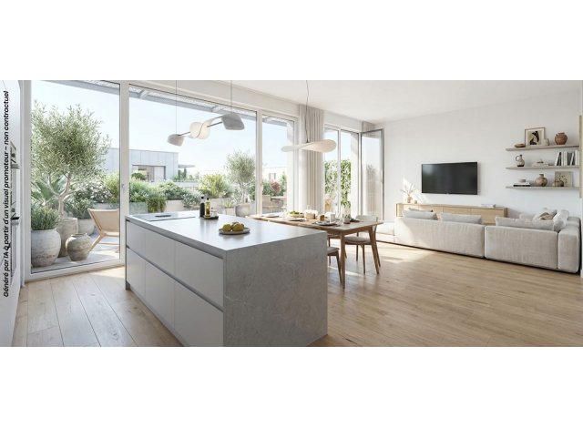 Programme immobilier neuf Garden State - Bat e - Terrazza � Dijon