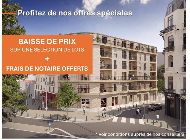 Investissement locatif en Ile-de-France : programme immobilier neuf pour investir Le Vaillant  Aubervilliers