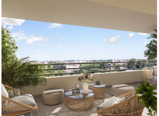 Investissement locatif  Colomiers : programme immobilier neuf pour investir L'Idylle  Toulouse