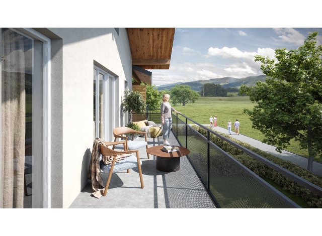 Investissement locatif  Sciez : programme immobilier neuf pour investir L'Orée  Bons-en-Chablais