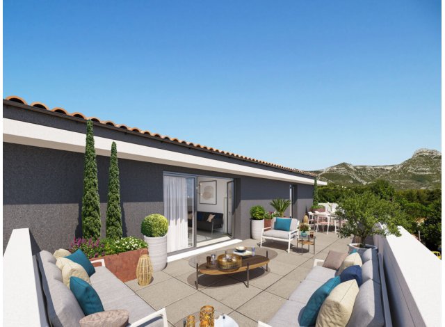 Investissement locatif  Marseille 9me : programme immobilier neuf pour investir Les Jardins du Garlaban  Aubagne