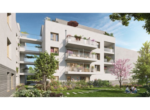 Investissement locatif  Saint-tienne : programme immobilier neuf pour investir Square Rabelais  Saint-Fons