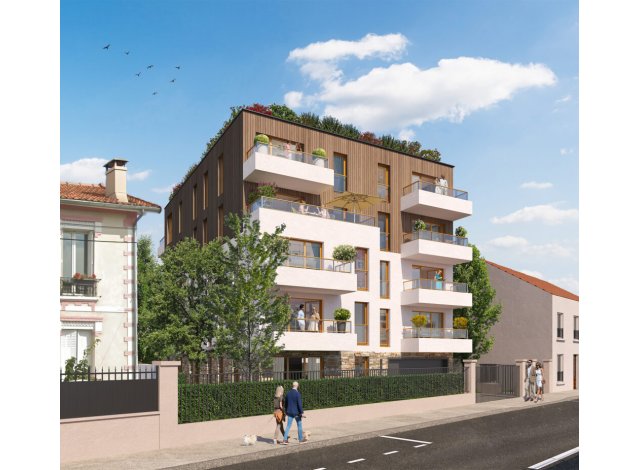 Investissement locatif dans les Hauts de Seine 92 : programme immobilier neuf pour investir Villa Augustine  Colombes