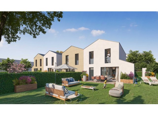 Investissement locatif en Gironde 33 : programme immobilier neuf pour investir Les Jardins Saint-Yves  Villenave-d'Ornon