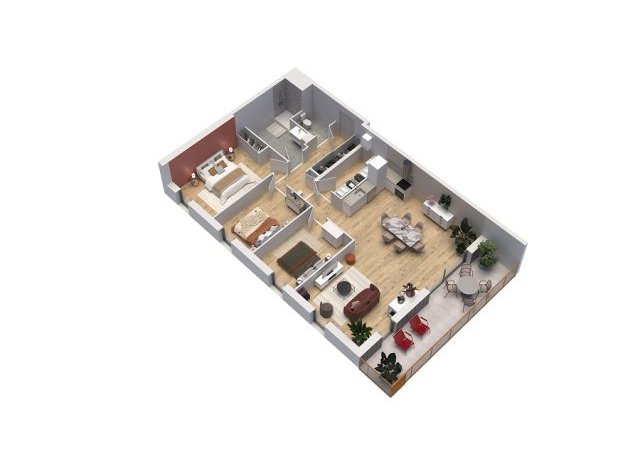 Programme neuf Terrasses de la Rive TR3  Inzinzac-Lochrist