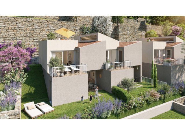 Investissement locatif � Ajaccio : programme immobilier neuf pour investir LES CIMES D AZUR � La Turbie