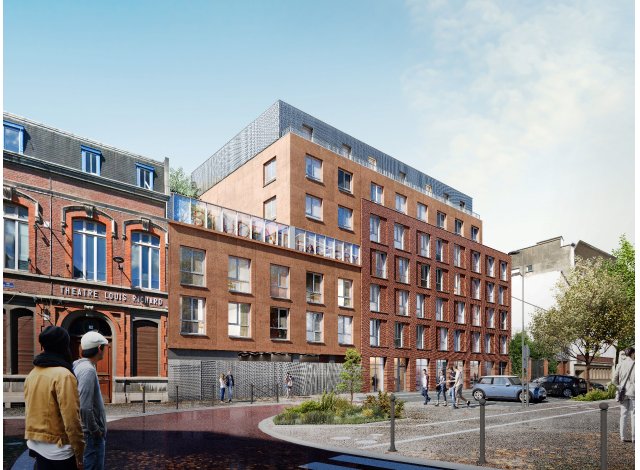 Investissement locatif  Wattrelos : programme immobilier neuf pour investir Student Factory Roubaix Mairie  Roubaix