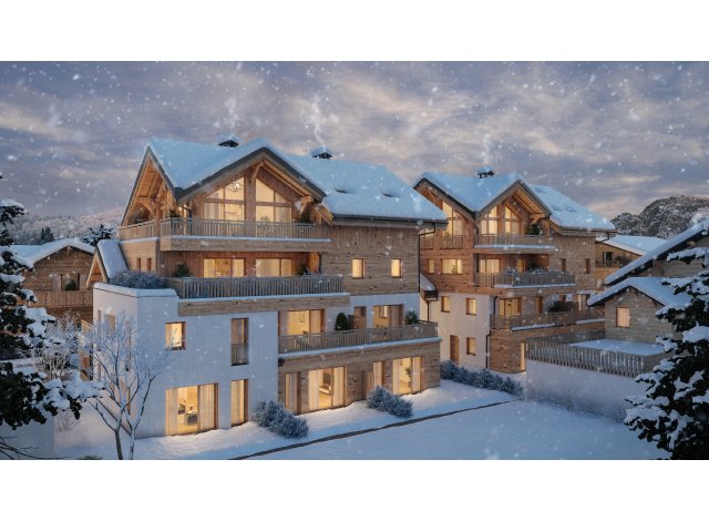 Investissement locatif en Haute-Savoie 74 : programme immobilier neuf pour investir Les Dents Blanches  Morzine